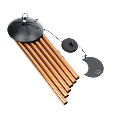 CHIMES SONIC ENERGY MOON 32", BRONZE
