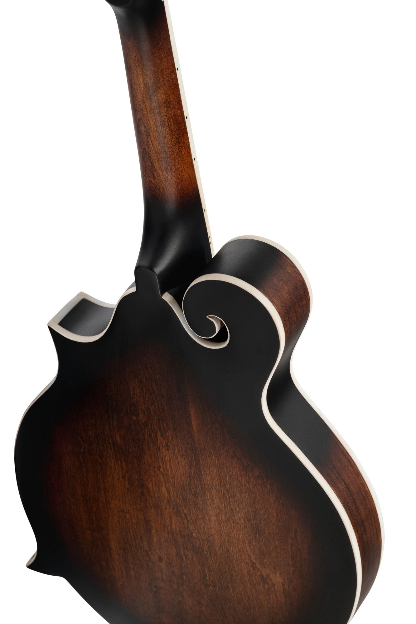 RMFE30, mandoline 8 cordes style F, micro simple, table épicéa, fond & éclisses érable, manche érable, whiskey burst satiné