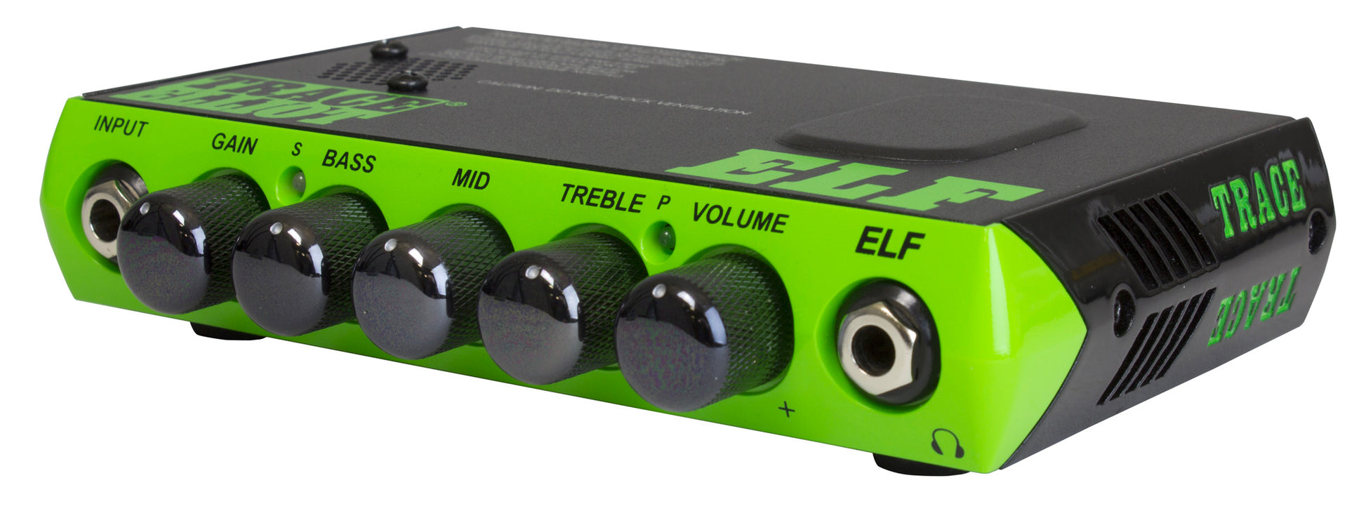Tête amplifiée ultra compacte pour basse 200W, EQ 3 bandes, sortie DI, sortie casque, housse, finition vert