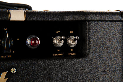 Ampli à lampes 15W, 1 x 12" Moollon G12-30M, préampli 3 x 12AX7, ampli 2 x EL84, boucle d'effet, poids: 17 kg, noir