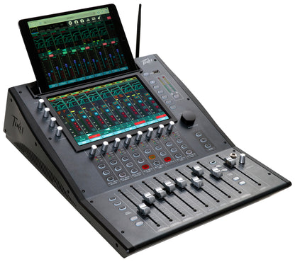 Console de mixage numérique, 28 entrées/ 14 sorties, écran tactile 10", fonction Bluetooth, USB, Wifi, finition gris/noir