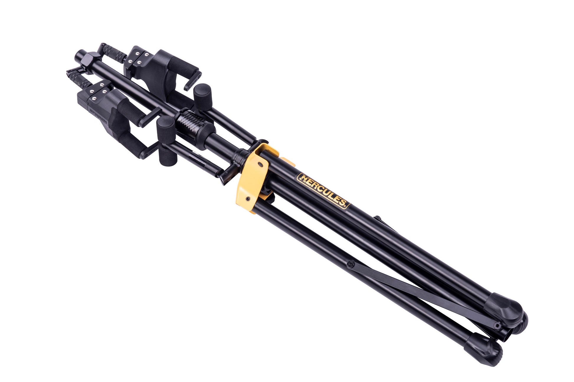 Support d'exposition conçu pour supporter deux guitares, nouveau système AGS, système NINA, remplace le modèle GS422B