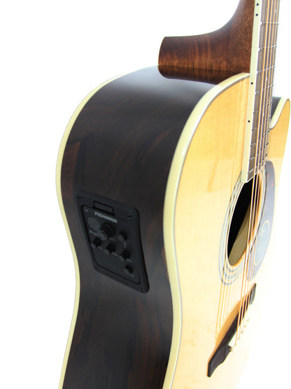 MR710F, table épicéa massif, fond & éclisses ziricote, manche acajou, touche palissandre, EQ Fishman Presys