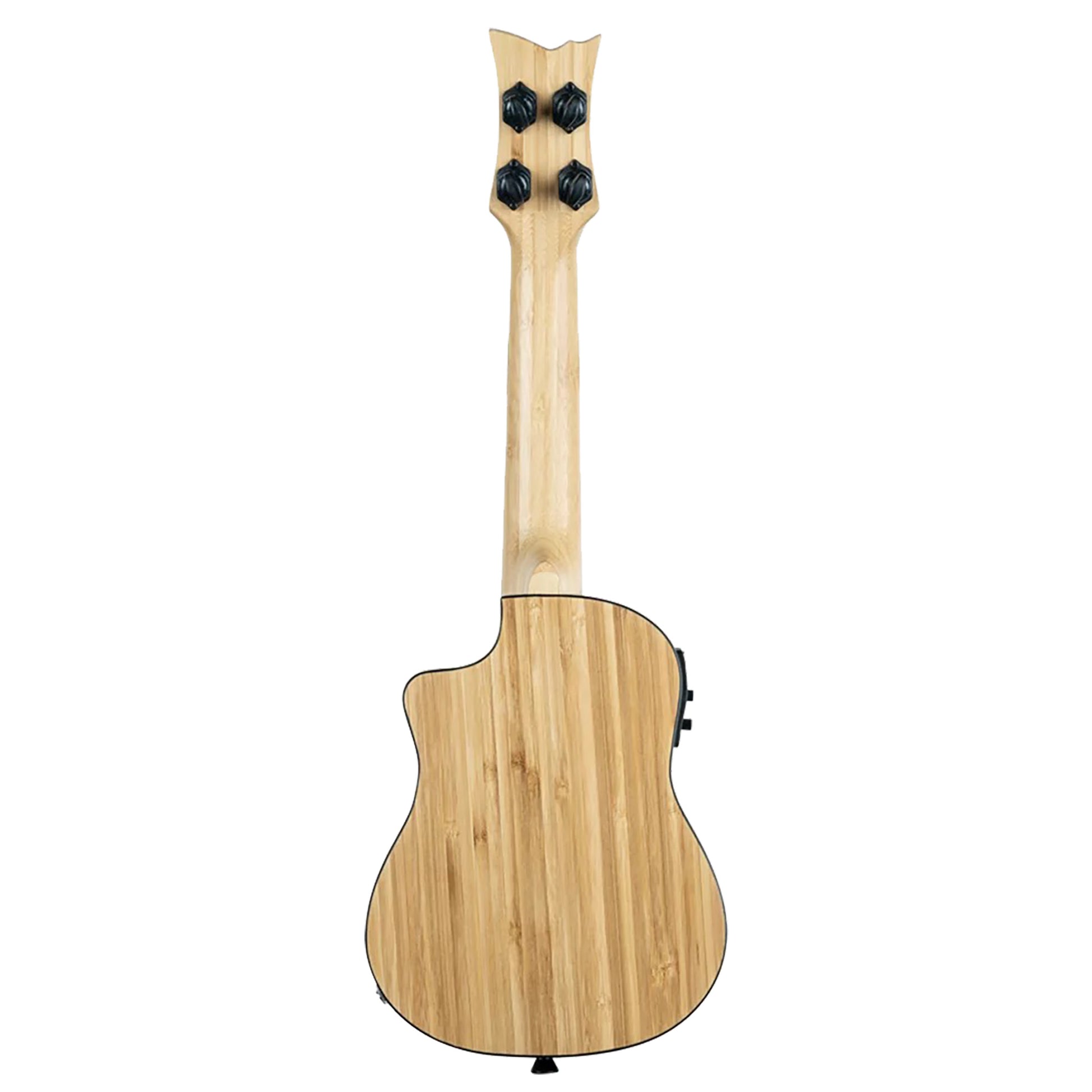 RUNAB-SO, modèle Soprano, pan coupé, EQ MagusUke, table bambou massif, f/e bambou massif, manche bambou, housse, naturel satiné