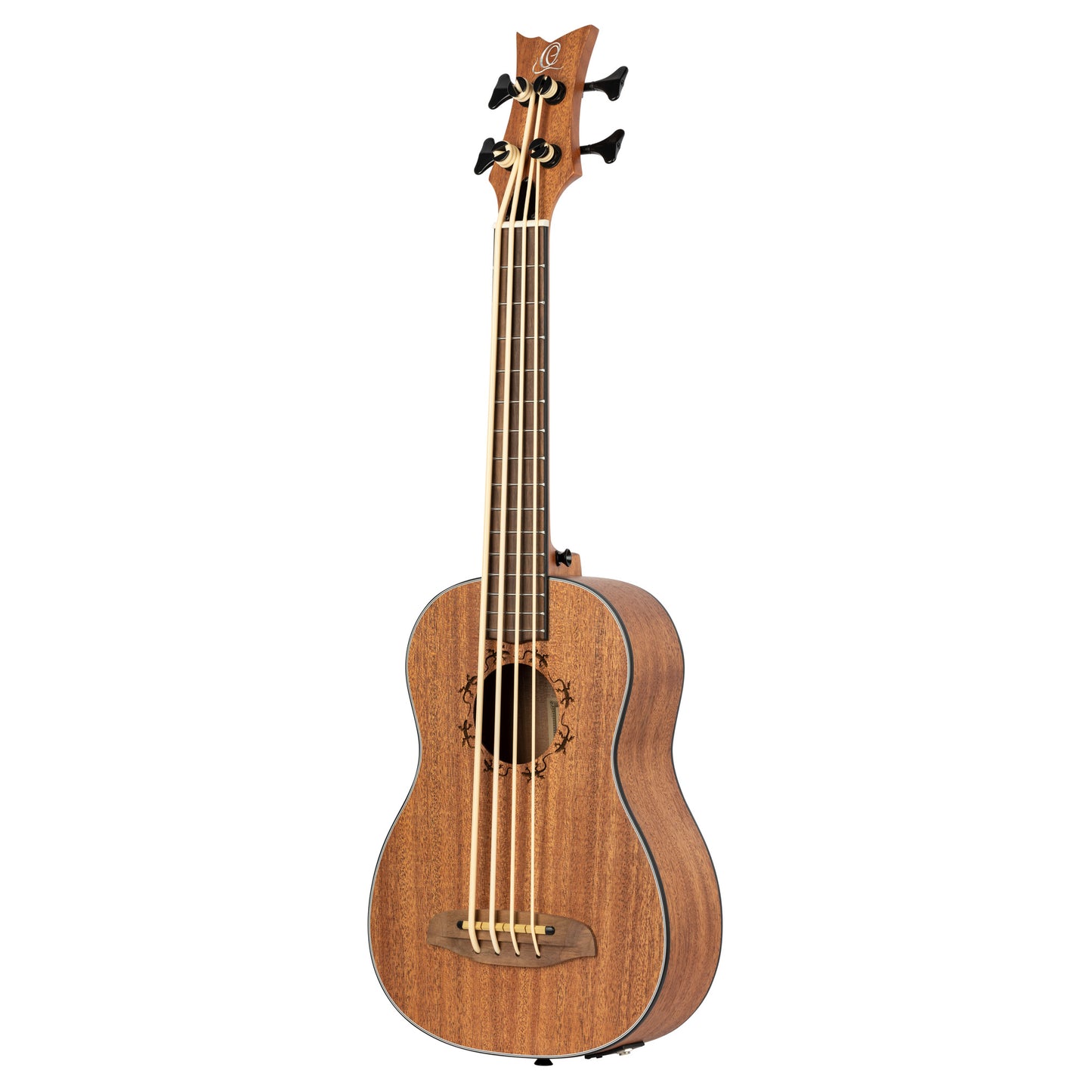 LIZZY, EQ MagusUkebass, table acajou, fond & éclisses acajou, manche acajou (45 mm au sillet), 15 frettes, housse