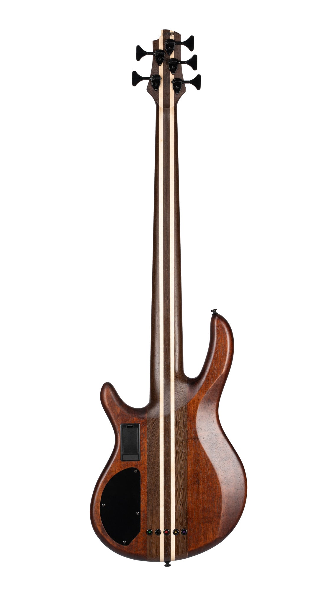 A5 ULTRA, corps acajou, table frêne sablée, manche traversant 5 pièces érable/panga panga, micros Fishman Fluence, naturel, étui