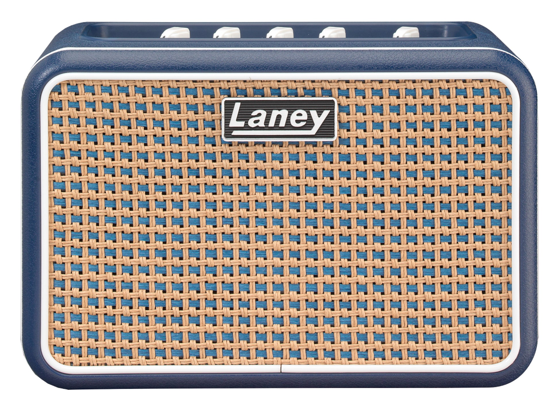 Ampli guitare MINI-STB-LI2 stéréo 2x 3W, connexion Bluetooth, look Lionheart, 2x HP 3", 2 canaux, connectique LSI, bleu