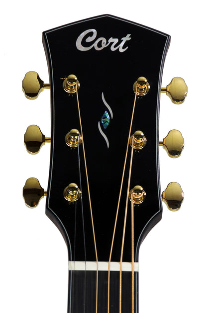 GOLD-A6, forme Grand Auditorium, table épicéa massif torréfié, f/e acajou massif, EQ Fishman Flex Blend, naturel, gaucher