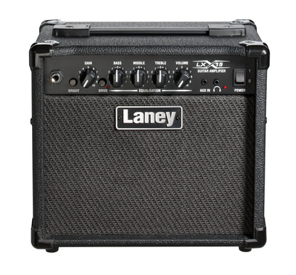 Ampli guitare électrique 15W, 2x HP 5", 1 canal avec Drive commutable, EQ 3 bandes, switch Bright, entrée aux, 6.5 kg, noir