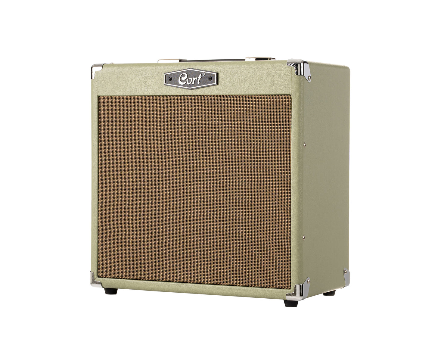 Ampli guitare 30W, 1x 10", 2 canaux, égaliseur 3 bandes, réverb, entrée Bluetooth, entrée CD/MP3 mini-Jack, vert pale