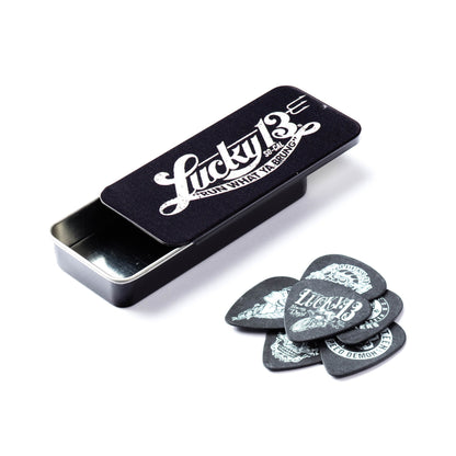 Boite de 6 médiators Lucky 13 0.73 mm