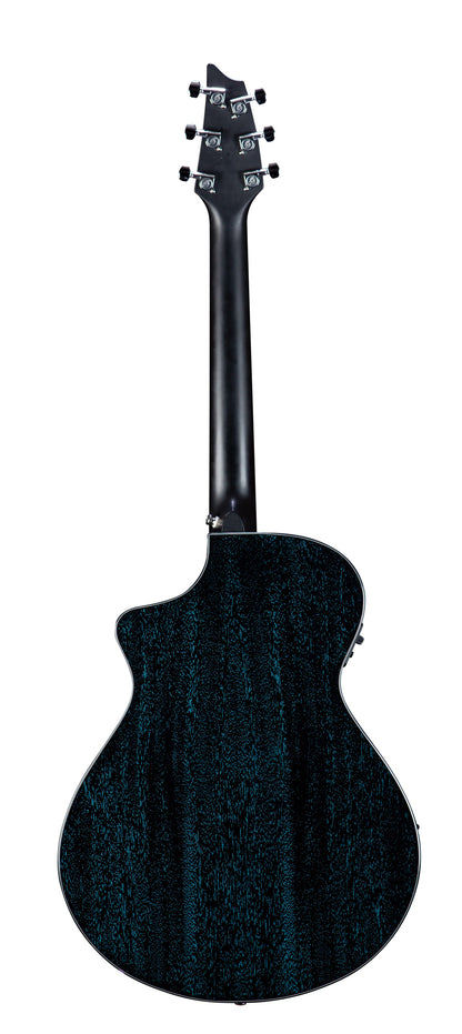 RAINFOREST S CONCERT MIDNIGHT BLUE CE, table acajou massif, f/e acajou, EQ Fishman Presys I, midnight blue