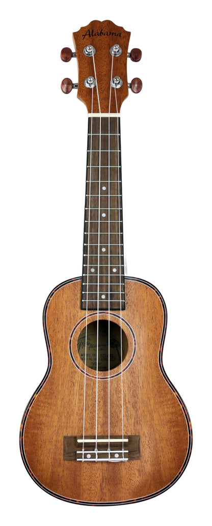 Ukulélé Soprano, table acajou, fond & éclisses acajou, touche & chevalet noyer, cordes Aquila, avec housse, naturel