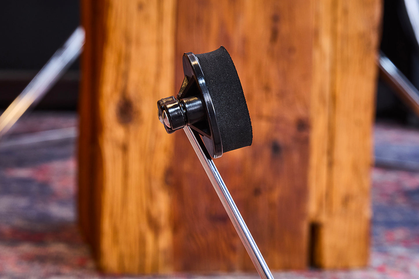 Pédale Cajon Professionnelle repositionnable, batte en mousse, tension de ressort ajustable, noir