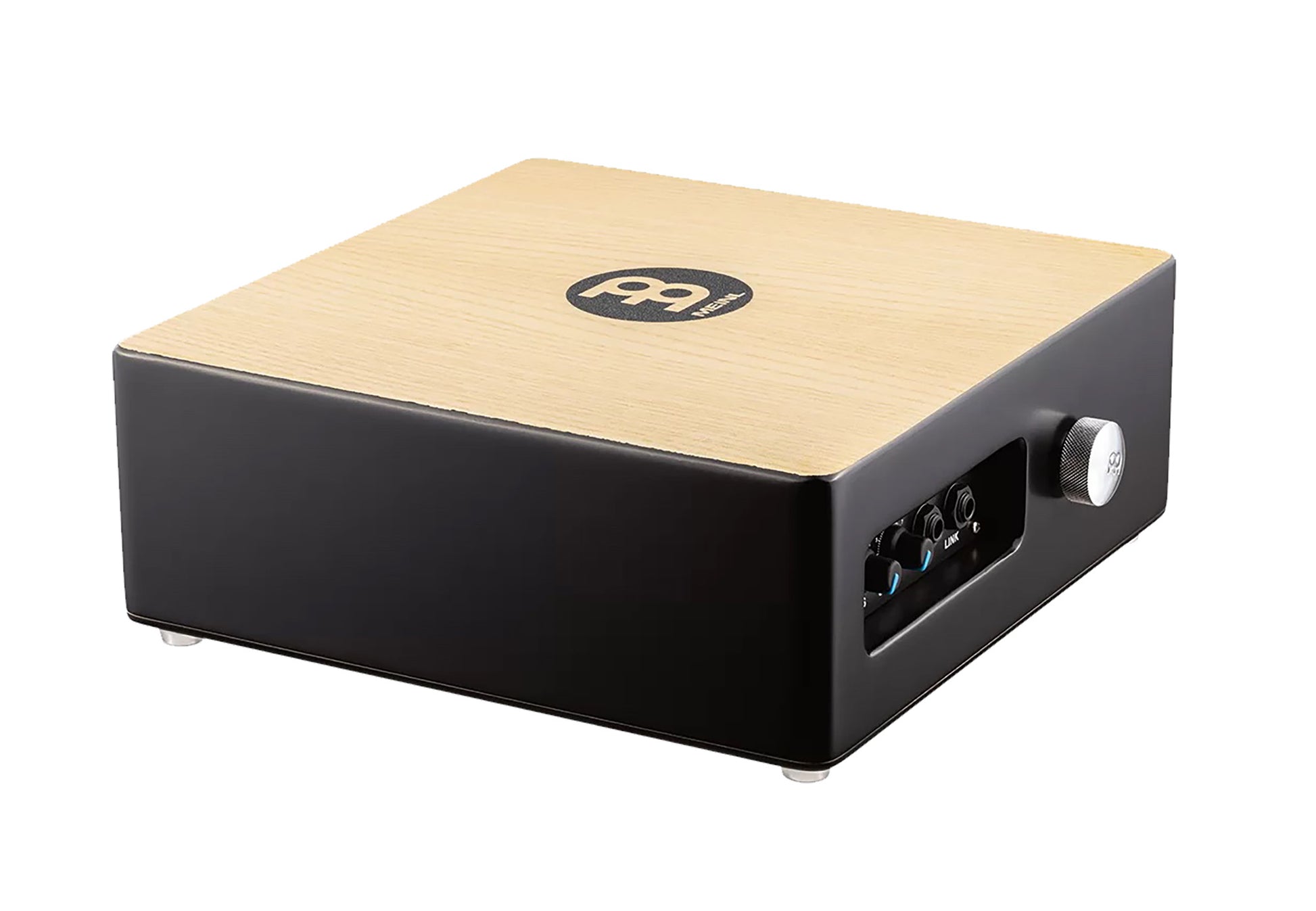 CAJON SNARE TAPS MEINL PRE AMPLIFIE, CORPS EN MDF, PLAQUE DE JEU EN FRÊNE BLANC AMERICAIN, SNARES, PIEZO, SB305 INCLUS