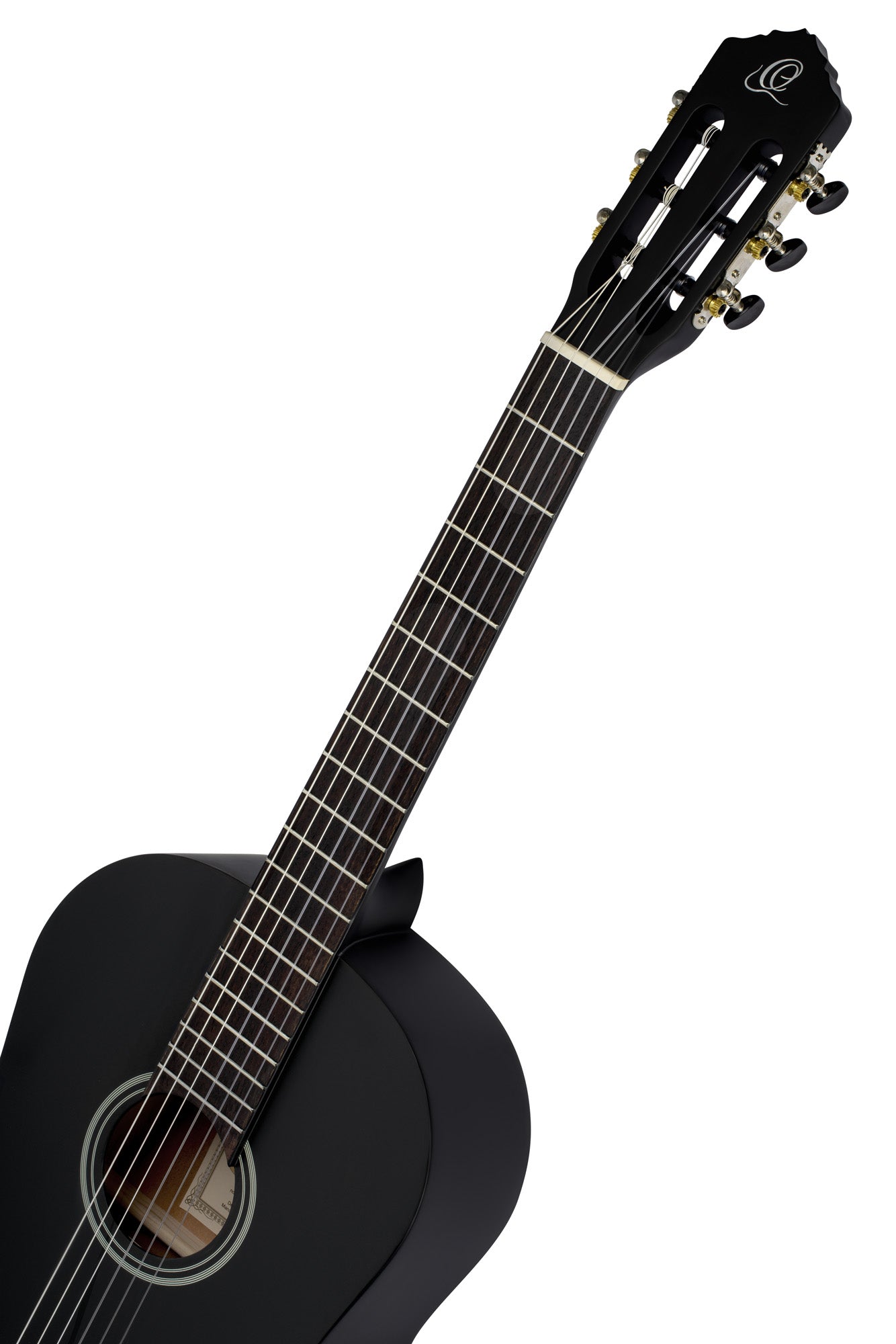 RST5MBK, table épicéa, fond & éclisses catalpa, touche & chevalet sonokeling, sillet 52 mm, diapason 650 mm, noir satiné