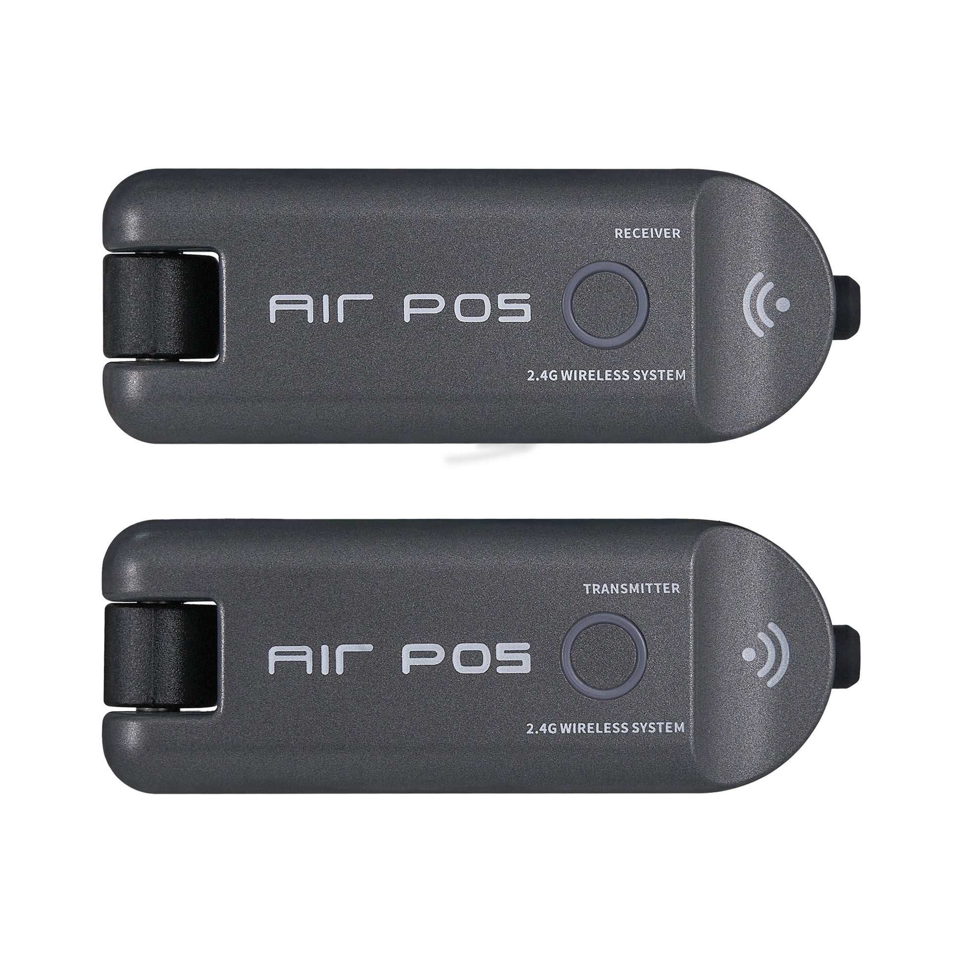 Système sans-fil pour guitare 4 canaux, émetteur et récepteur rechargeables, bande de fréquence 2.4 GHz, gris