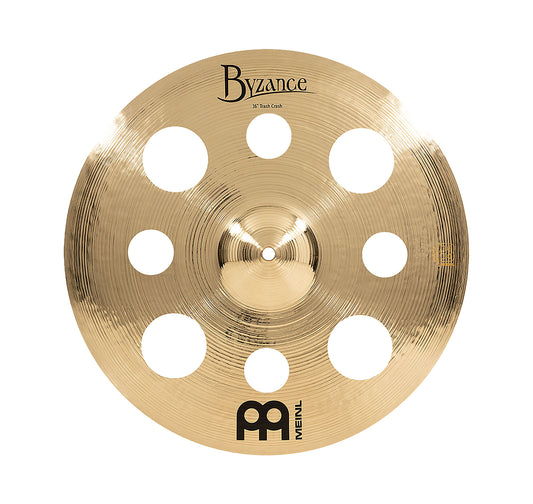 CRASH MEINL BYZANCE 16" BRILLANT TRASH, ALLIAGE BRONZE B20, MARTELÉE A LA MAIN, FINITION BRILLANTE