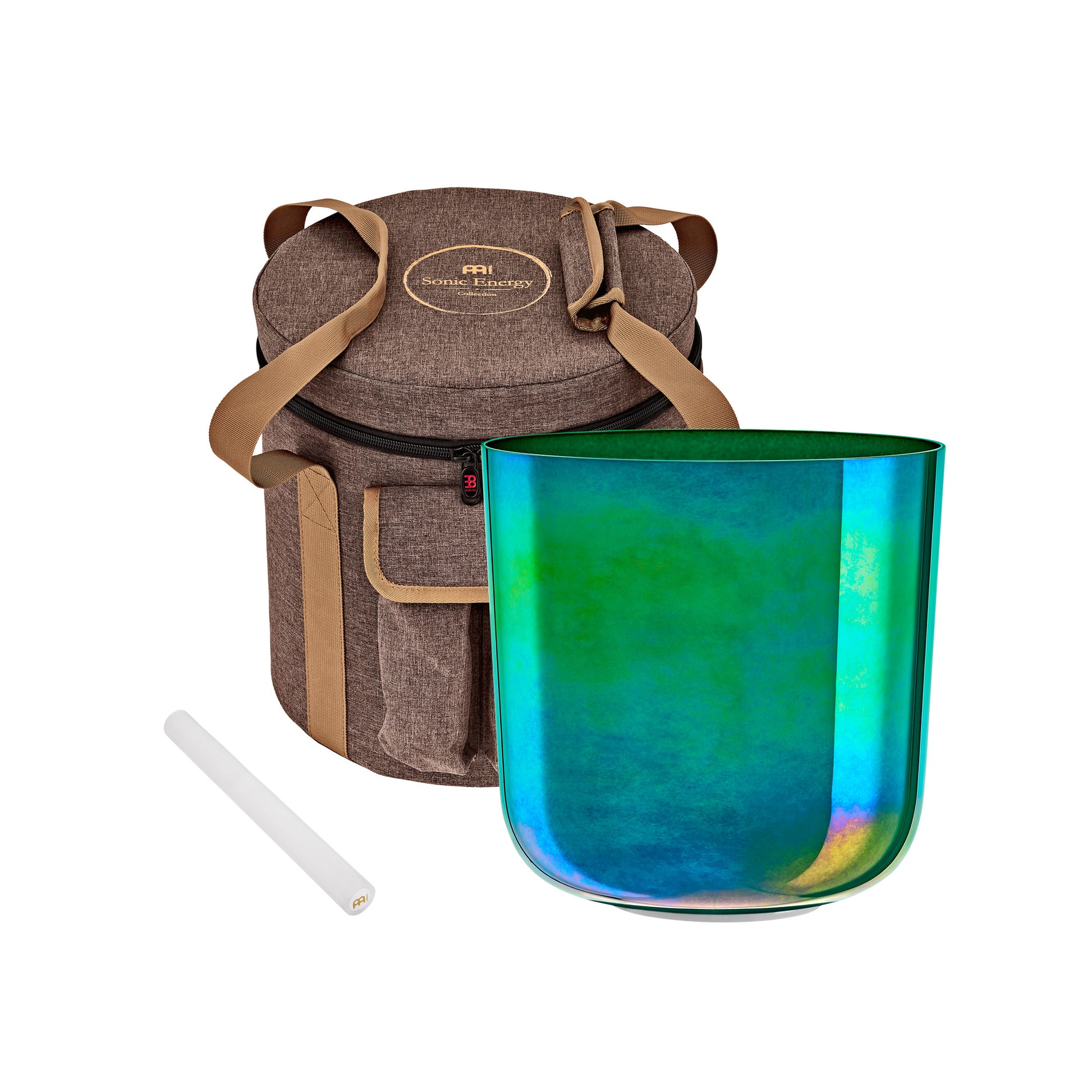 SINGING BOWL SONIC ENERGY ESSENCE CRYSTAL 8" NOTE F3, BLEU MENTHE, CHAKRA COEUR