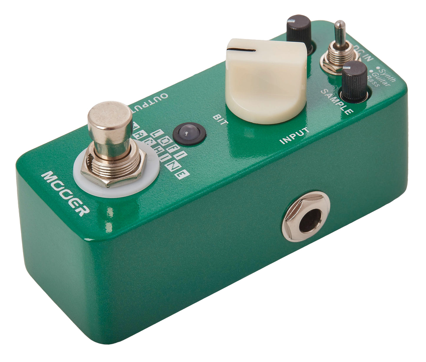 Pédale LOFI MACHINE, réducteur de fréquence d'échantillonnage 3 modes (Synth/Guitar/Bass), boîtier métal, true bypass, vert