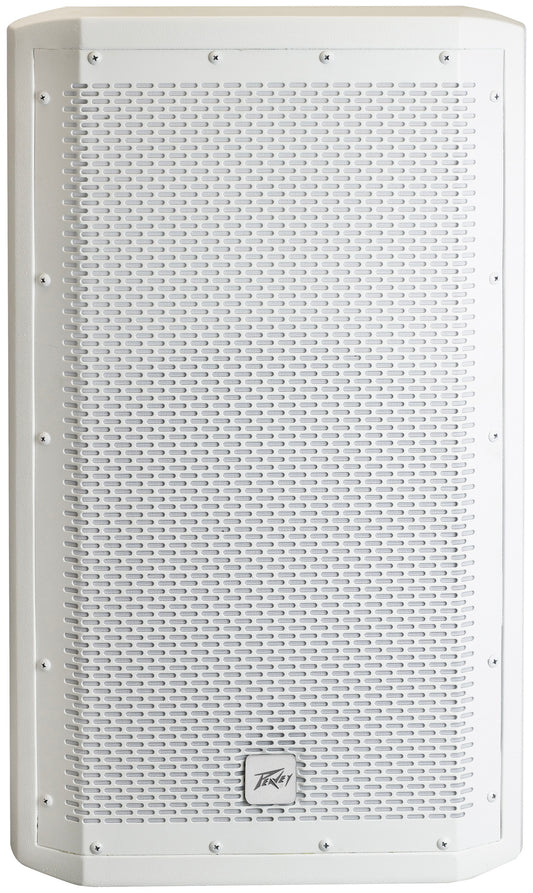 Enceinte passive 500 watts, 2 voies, woofer 12", driver titane, pavillon 110°x80°, protection contre les intempéries IP44, blan