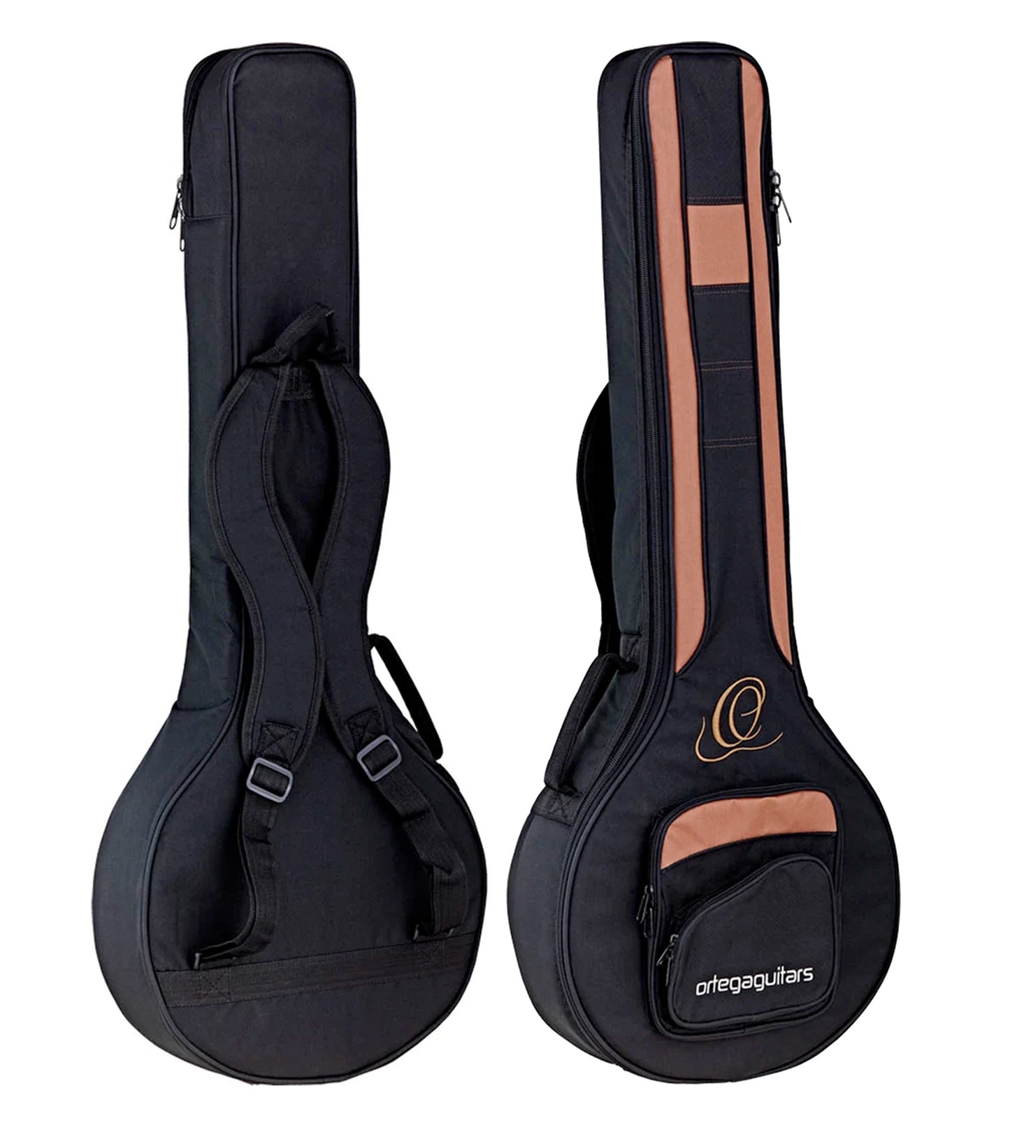 OBJE3506-SBK, banjo 6 cordes, EQ, 30 tirants, cercle aluminium, manche acajou, résonateur acajou, housse luxe, noir satiné