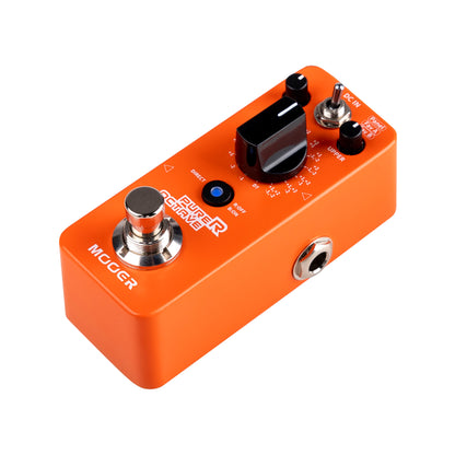 Pédale PURER OCTAVE, octaver polyphonique 15 modes, 1 mode Detune, boîtier métal, true bypass, orange brillant