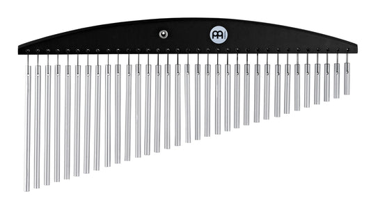 Chimes Headliner 33 barres, simple rang, alliage aluminium anodisé argenté, noir