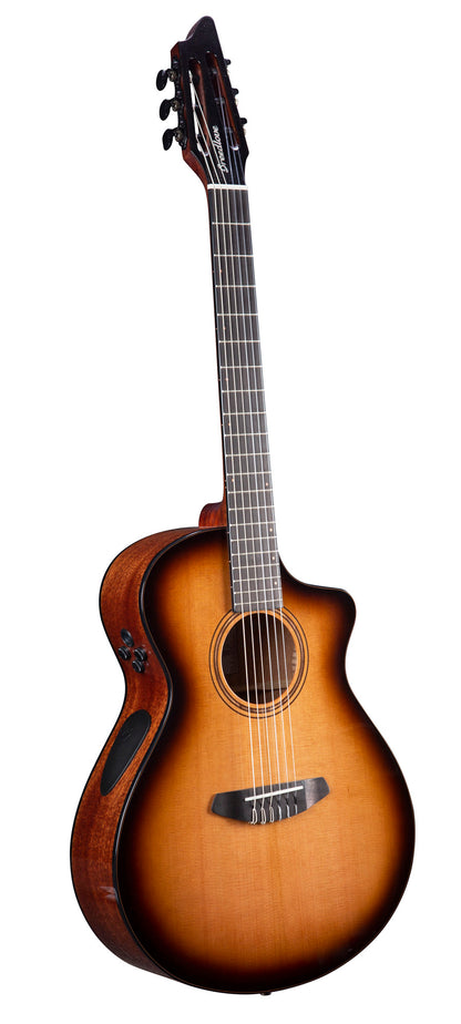 SOLO PRO CONCERT EDGEBURST NYLON CE, pan coupé, table cèdre rouge massif, f/e acajou massif, EQ Fishman Flex Plus-T, étui