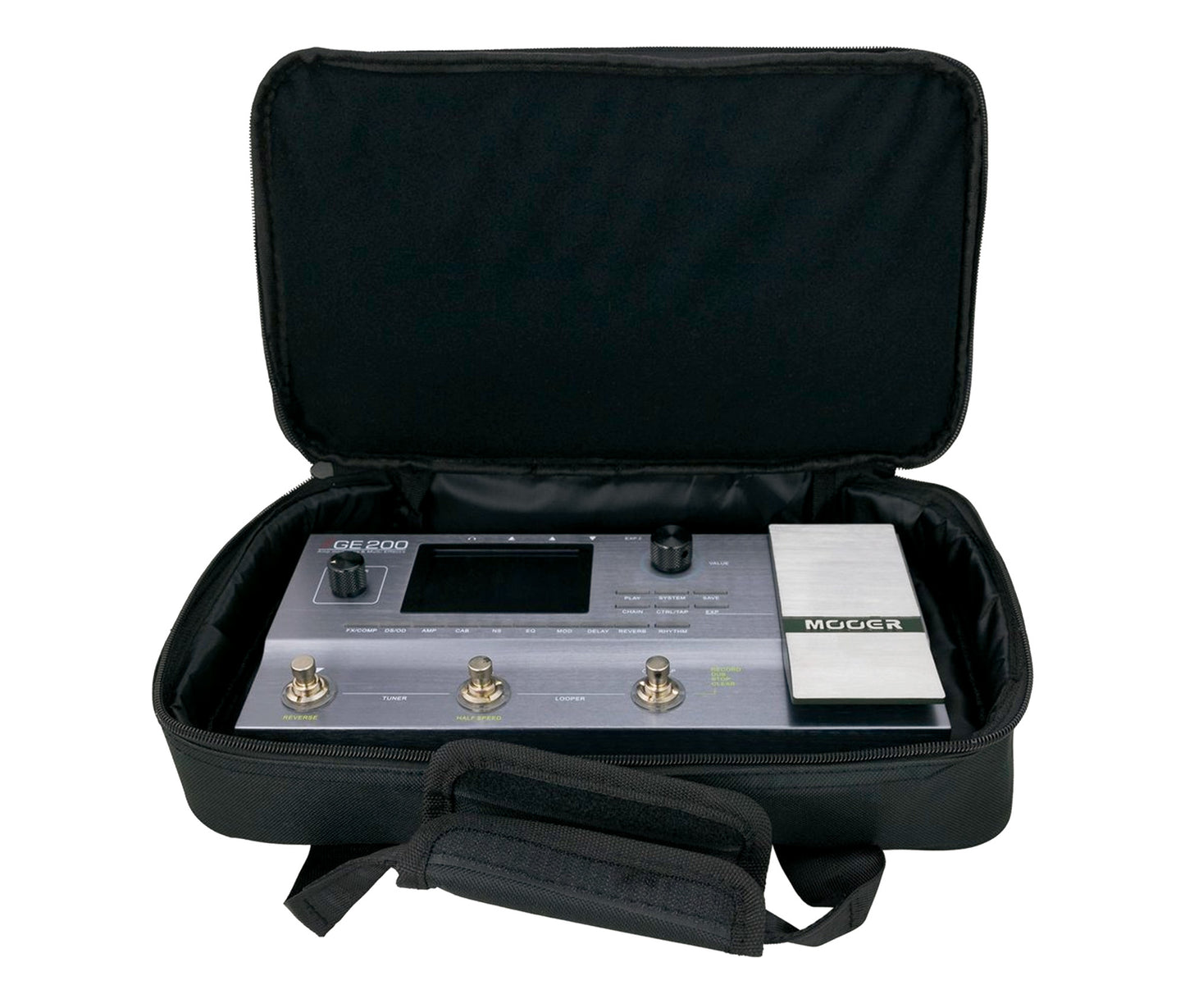 Housse pour pédalier multi-effets GE200, revêtement extérieur résistant en polyester, rembourrage interne, noir