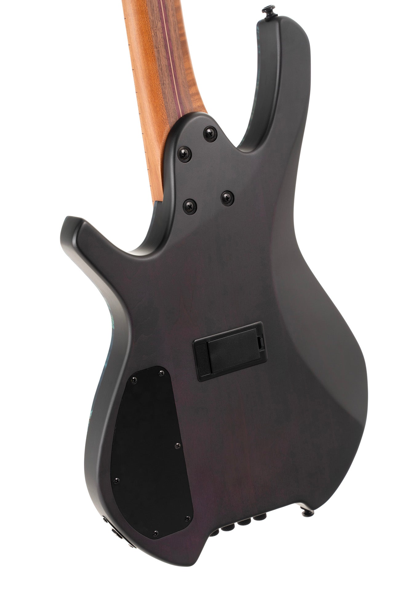 SPACE 4 BSDB, corps érable, table peuplier figuré, manche 7 pièces, micros et EQ Bartolini MK-1, star dust green, housse