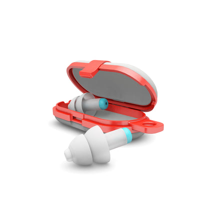 Pluggies Kids, deux petits bouchons d'oreilles thermoplastiques, spécialement conçus pour les enfants, atténuation 26 dB