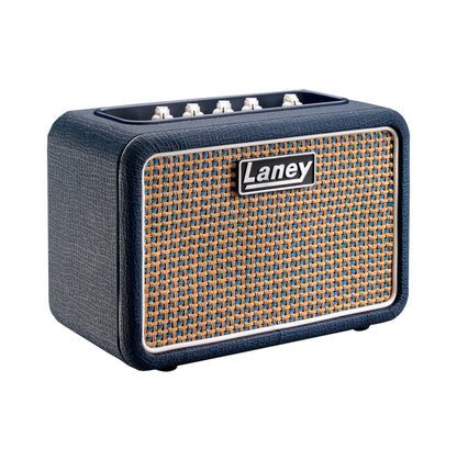 Ampli guitare stéréo 2x 3W, connexion Bluetooth, look Lionheart, 2x HP 3", 2 canaux, connectique LSI, bleu
