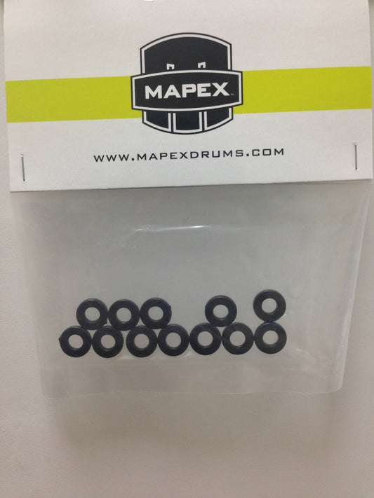 Sachet de 12 rondelles tirants, nylon, noir