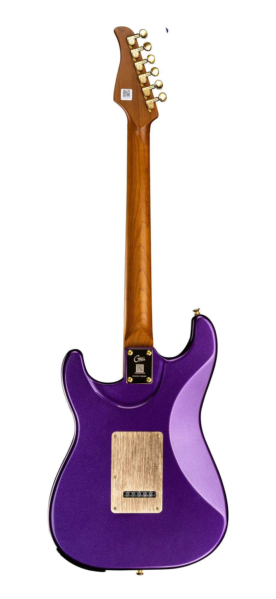 GTRS S900, corps tilleul, manche érable torréfié, touche palissandre, micros et processeur GTRS, plum purple