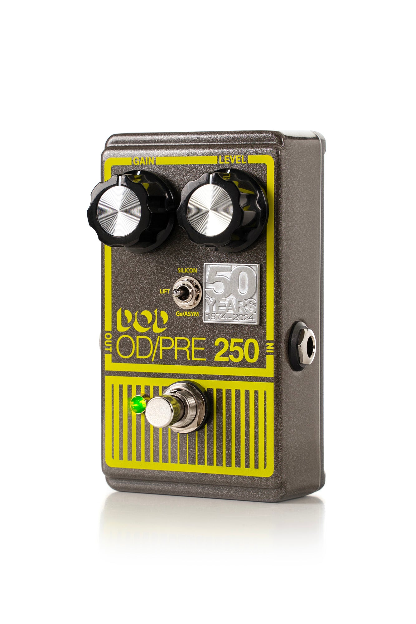 Pédale OVERDRIVE PREAMP 250, Edition limitée 50ème anniversaire, Overdrive avec 3 modes de distorsion, True Bypass, gris