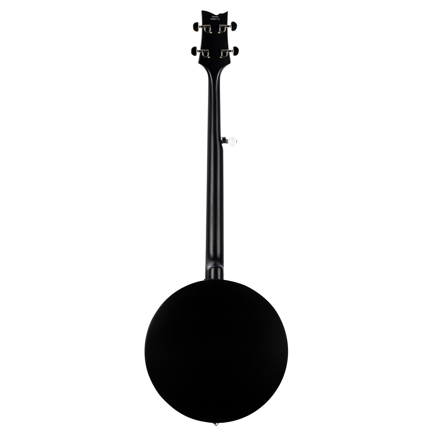 OBJ250, banjo 5 cordes, 24 tirants, cercle acajou, manche acajou, résonateur acajou, housse, noir satiné