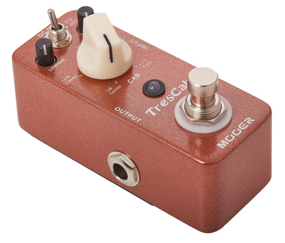 Pédale TRESCAB, simulateur de HP haute-qualité, 5 types d'enceintes, switch EQ/MIC, boîtier métal, true bypass, bronze