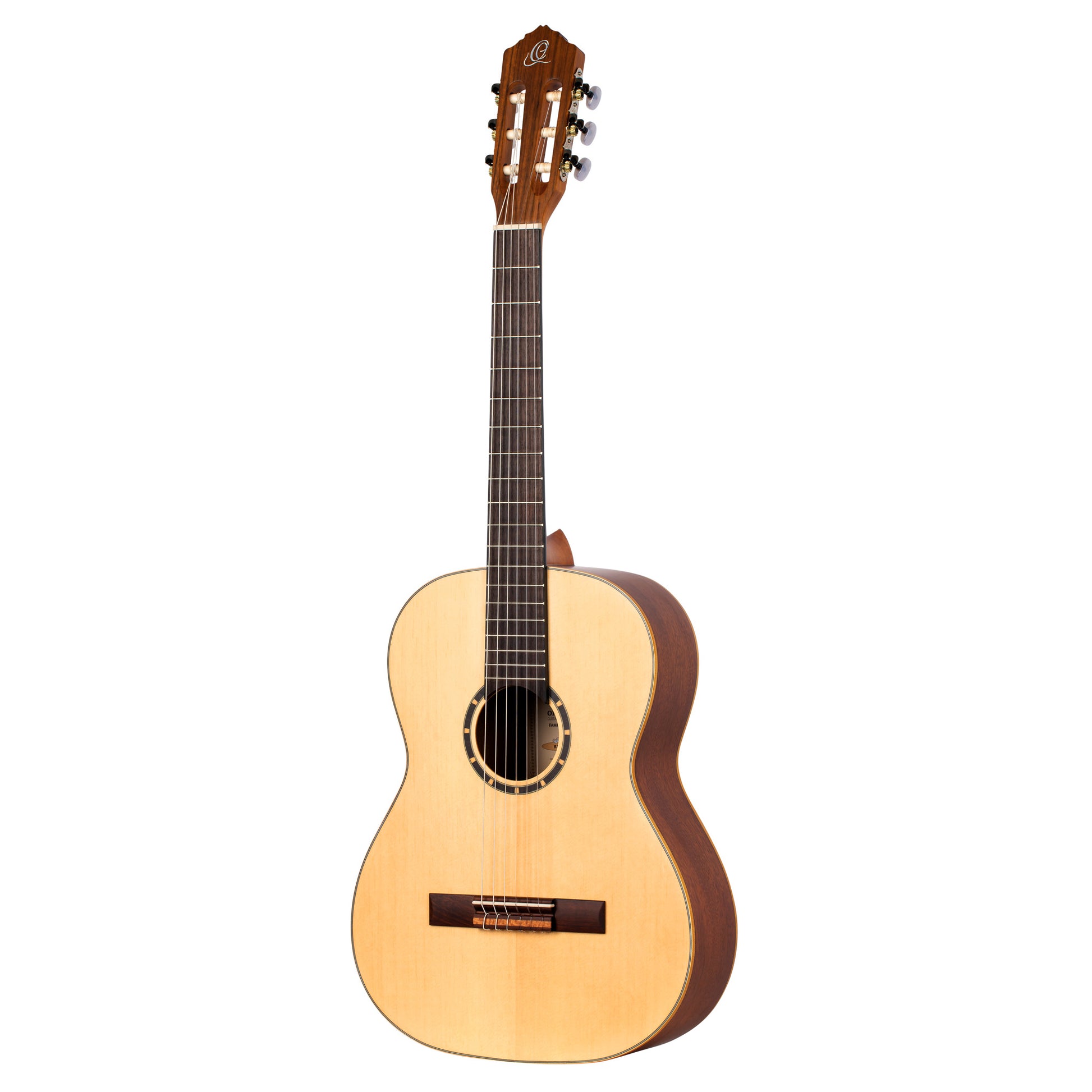 R121-7/8, table épicéa, fond & éclisses acajou, manche acajou (sillet 45 mm), housse, naturel satiné