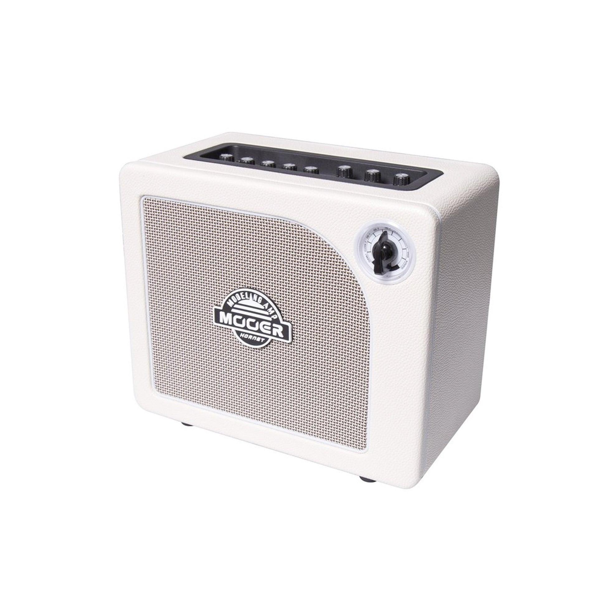 Ampli HORNET WHITE, 15W, HP 6.5", 9 modélisations d'amplis haute-qualité, effets Modulation/Délai/Réverb, blanc