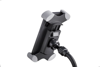 Support de tablette universel K&M 19759, sur pied.