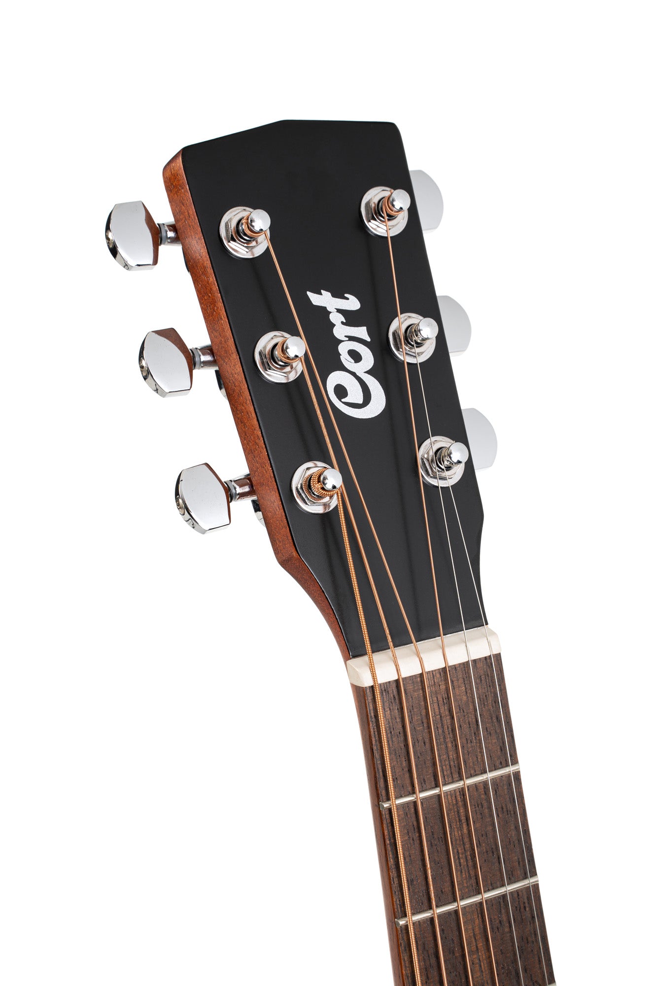 AD mini-M, dreadnought 3/4 (diapason 579 mm), table acajou, fond & éclisses acajou, rosace blanche nacrée, avec housse