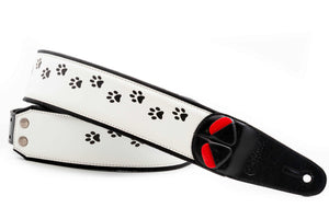Righton Courroie Guitare Vegan Cat Blanc