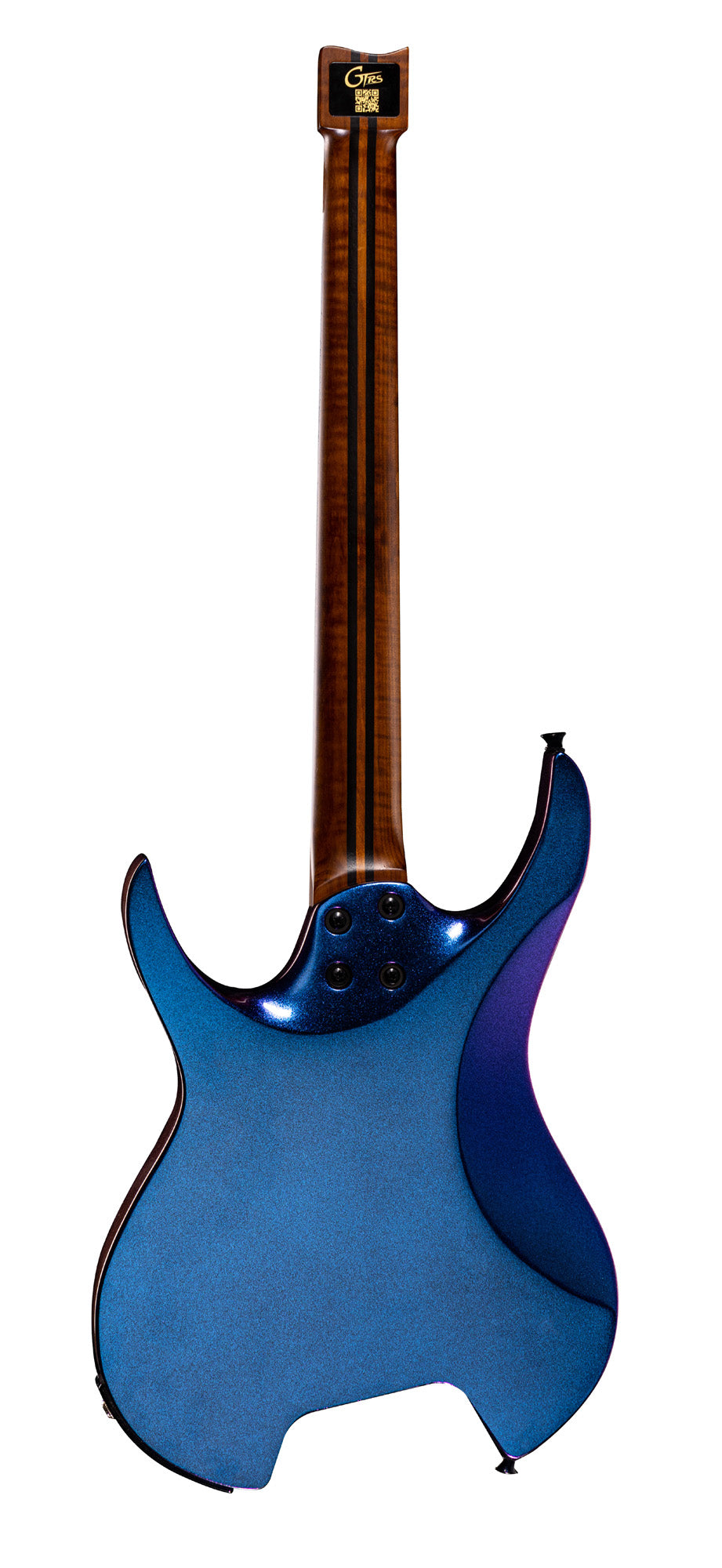 GTRS W900, corps aulne, manche érable flammé torréfié, touche palissandre, 2 micros doubles et processeur GTRS, aurora purple