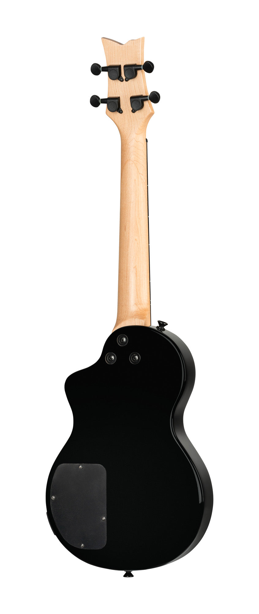 NEO-U-TGB, modèle Ténor, pan coupé, EQ MagusExpress, table érable flammé, corps okoumé, manche érable, housse, gris