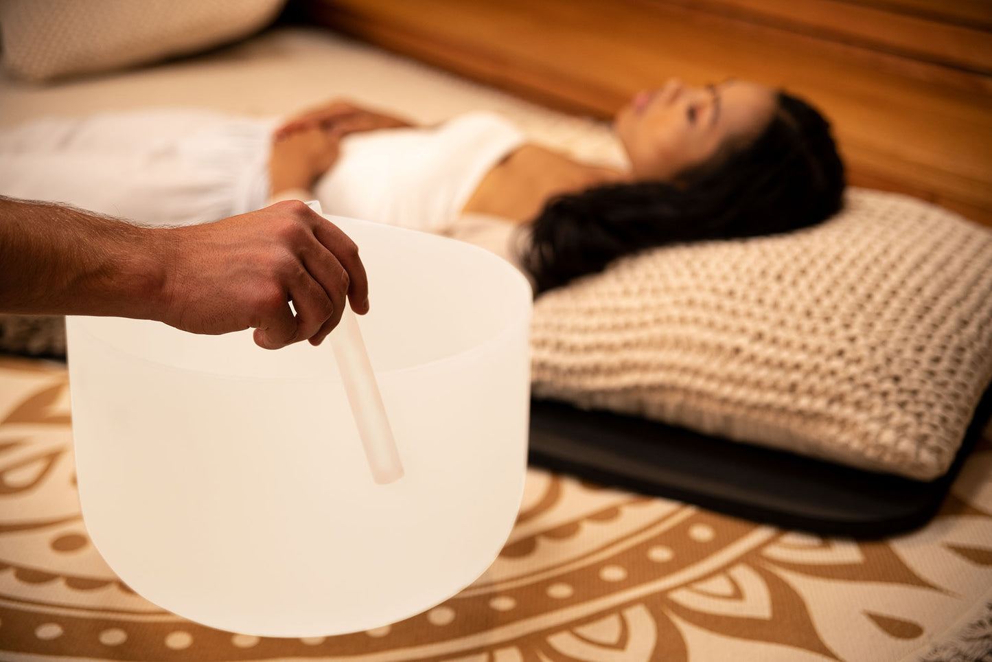 SINGING BOWL SONIC ENERGY CRISTAL 14"