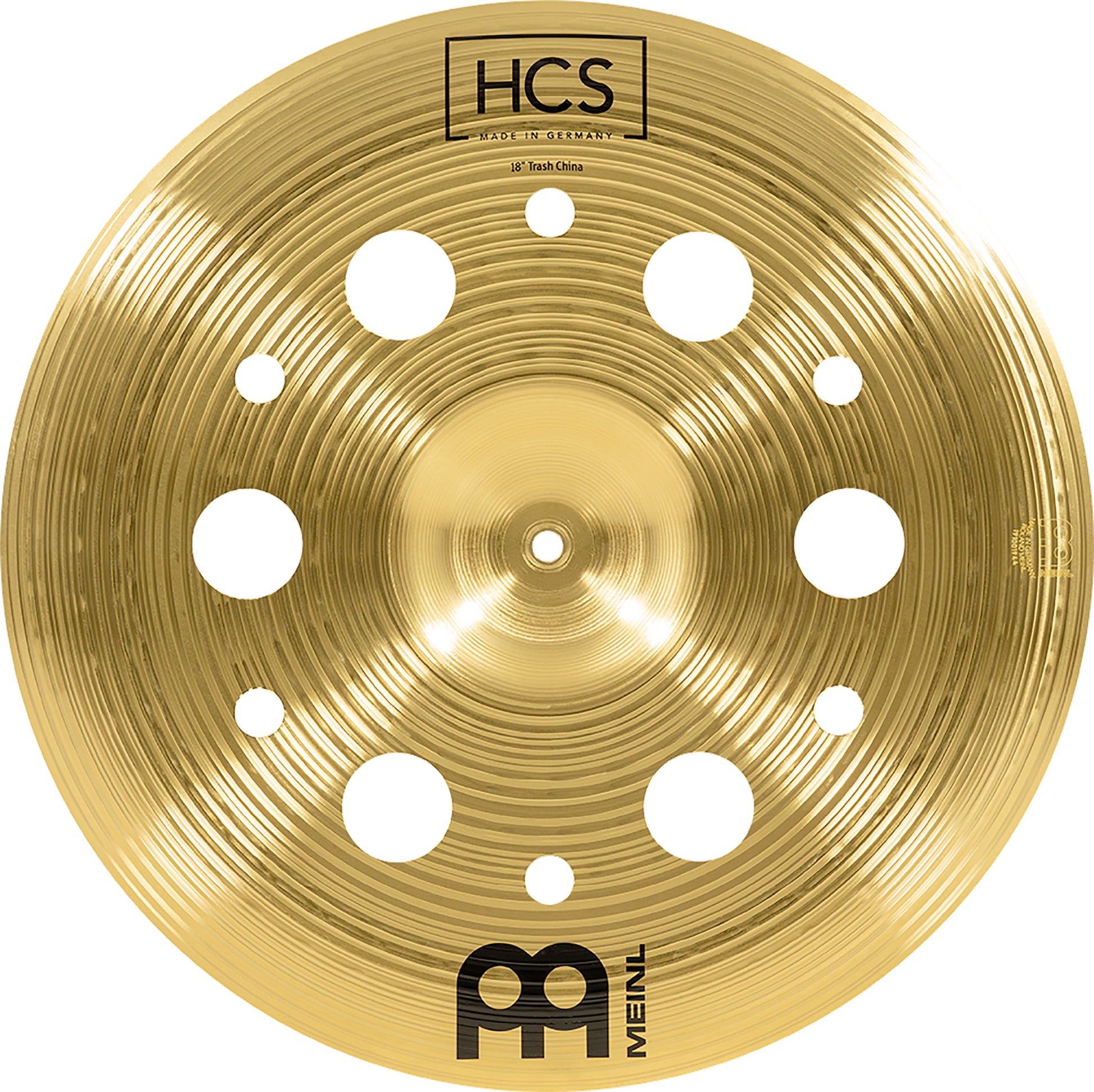 CHINOISE MEINL 18" TRASH HCS, ALLIAGE LAITON MS63, FINITION TRADITIONNELLE