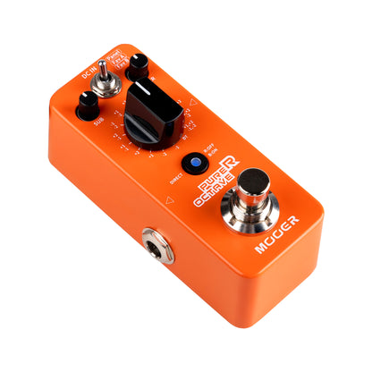 Pédale PURER OCTAVE, octaver polyphonique 15 modes, 1 mode Detune, boîtier métal, true bypass, orange brillant