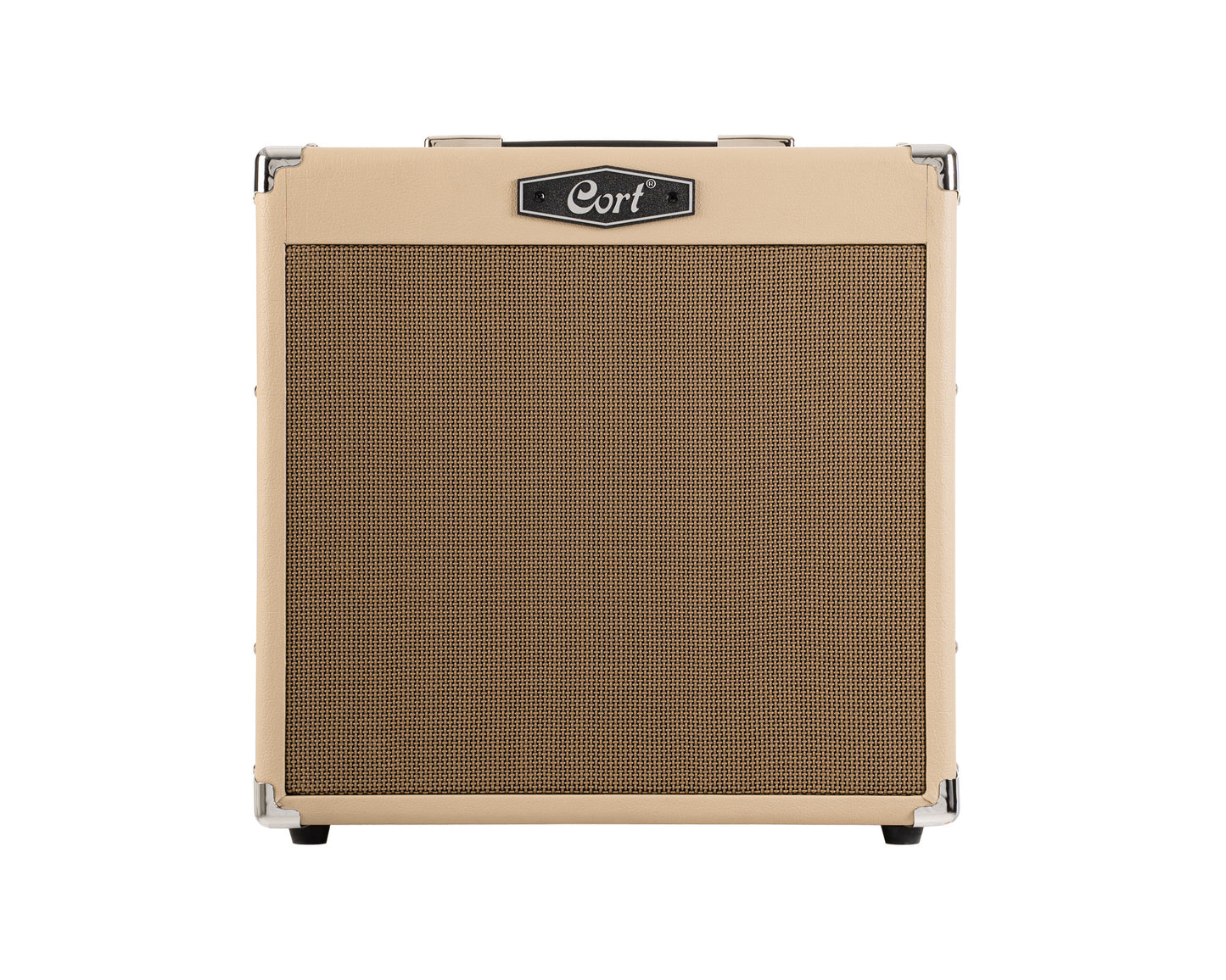 Ampli guitare 30W, 1x 10", 2 canaux, égaliseur 3 bandes, réverb, entrée Bluetooth, entrée CD/MP3 mini-Jack, white sand