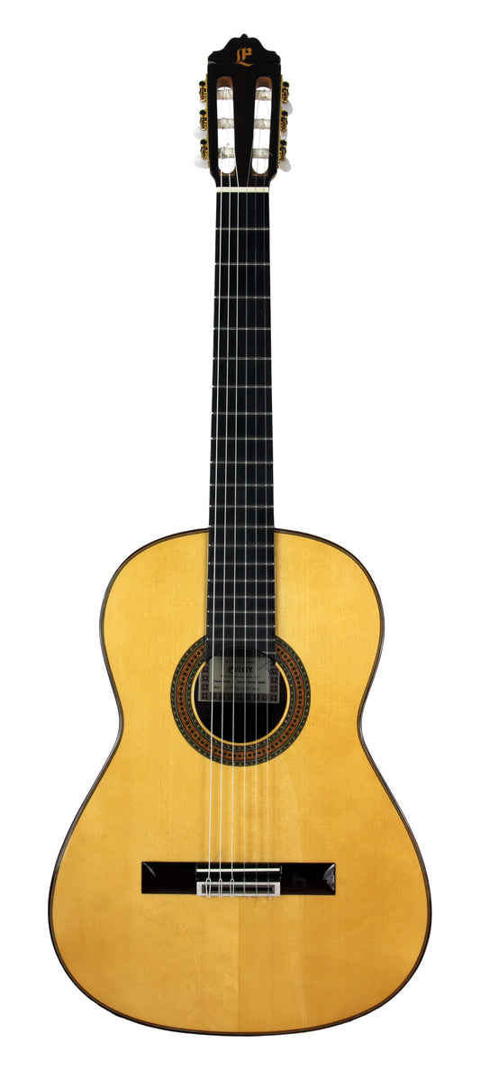 CONSERVATORY SP, table épicéa massif, f/e palissandre indien massif, barrage lattice, touche ébène, soft case